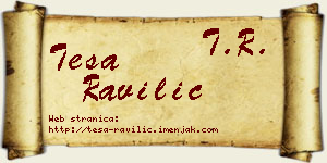 Teša Ravilić vizit kartica